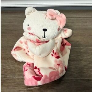 Modern Moments by Gerber Baby Girl Pink Floral Bear Plush Lovey